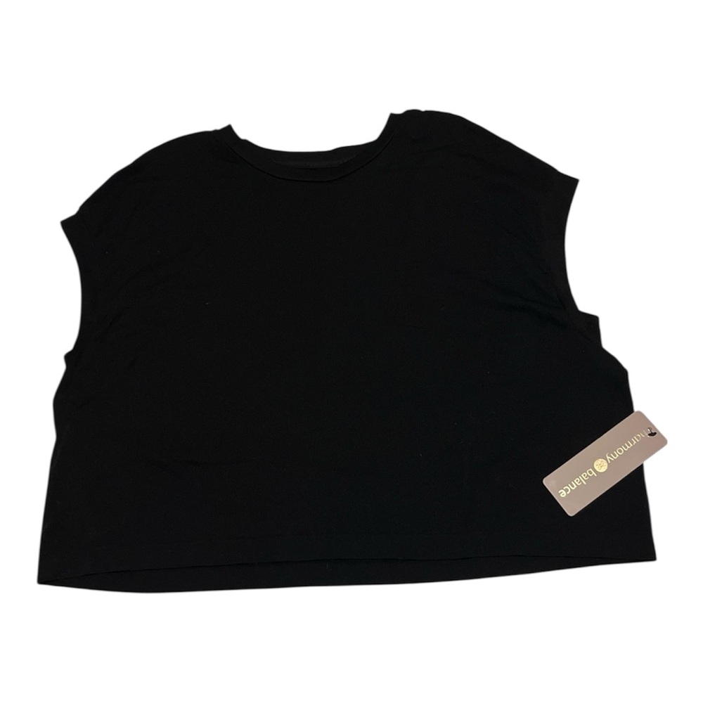 Harmony Balance Women’s XL Sleeveless Top, Black, Athleisure, NWT